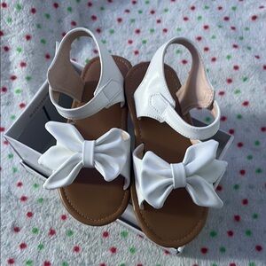 Amazon Girls White Sandals